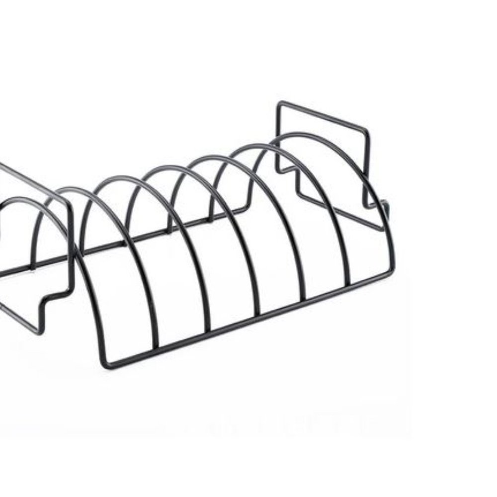 BBQ Rib Rack Non Stick Rib Roast Rack for Grill-Non-Stick Reversible Roast - Picture 10 of 11
